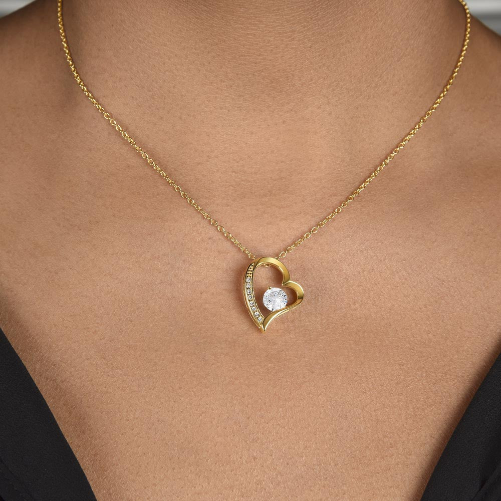 To My Beautiful Wife | Gold Forever Love Necklace + Luxury Box