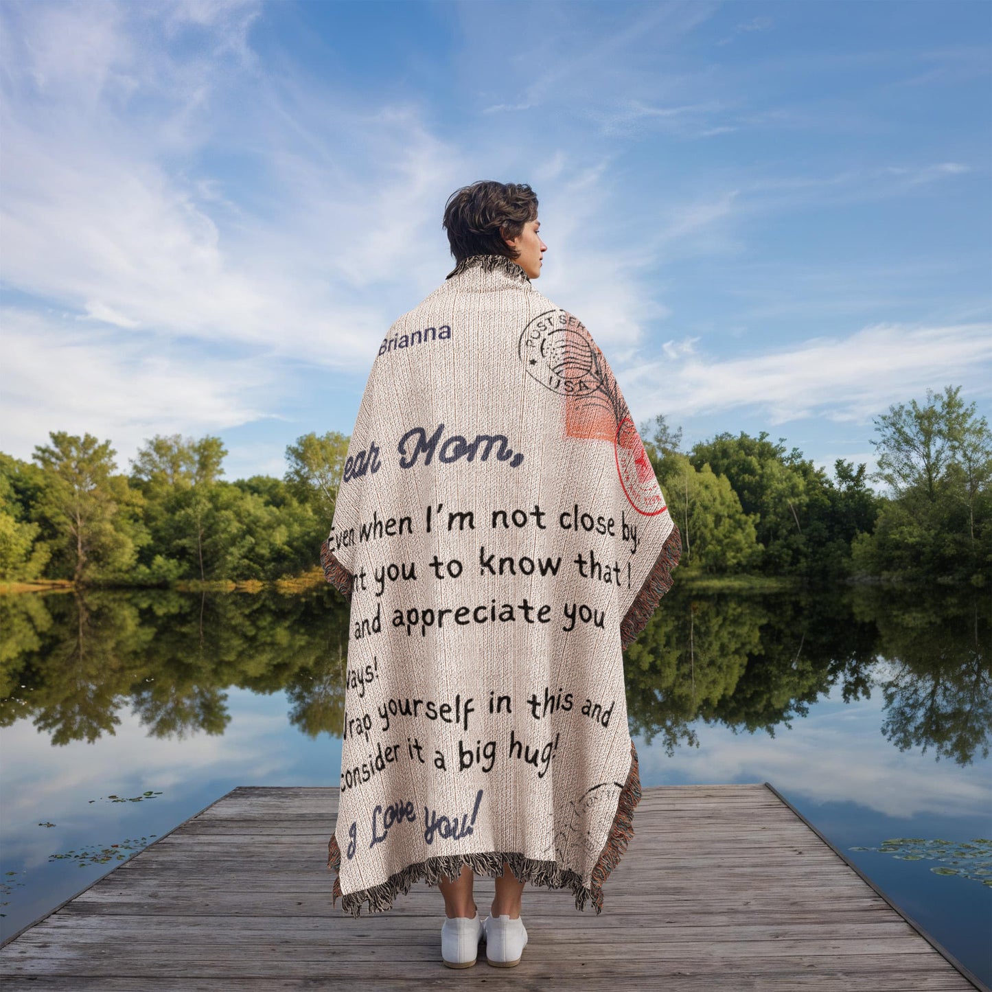 Personalized To My Mom Heirloom Woven Blanket Gift For Mother's Day | Free Shipping
