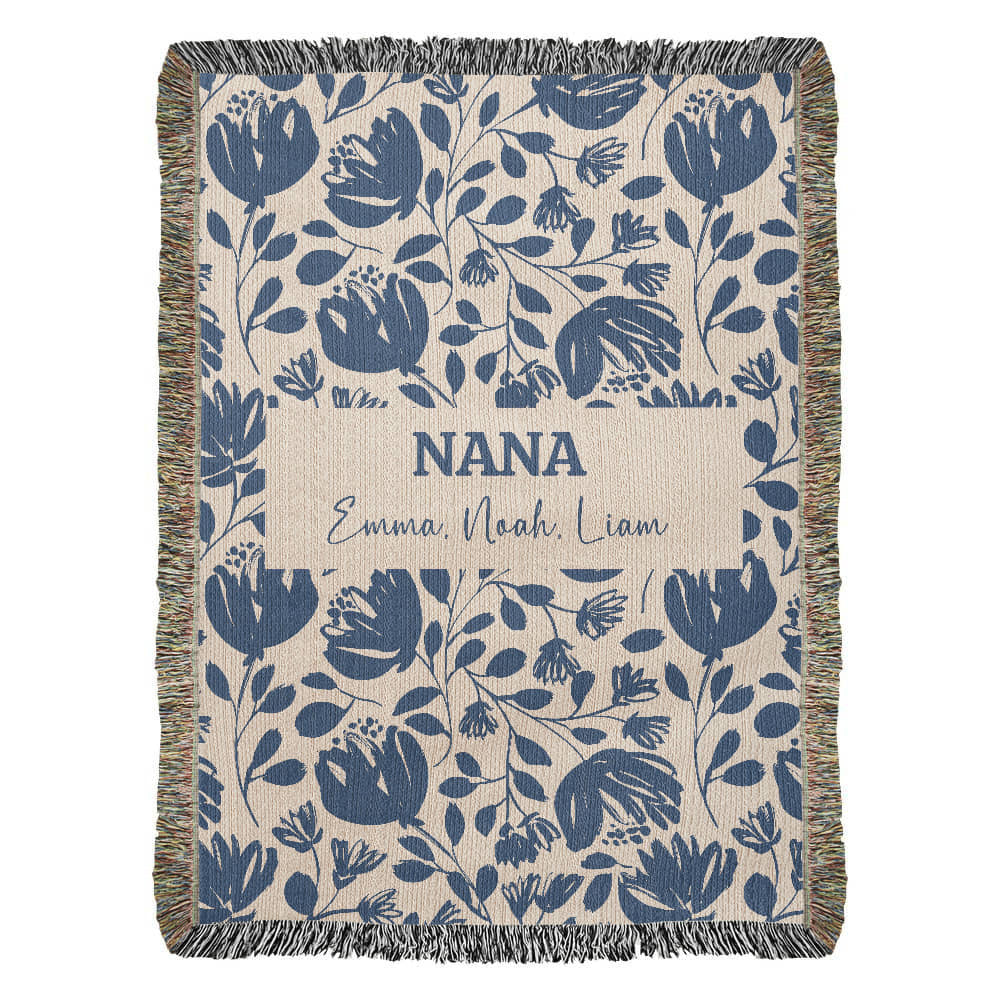 Personalized Blanket - Custom Gift for Mom, Grandma, Mimi, Abuela. Gift for her!