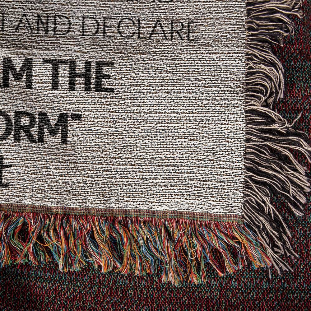 Personalized Niece Gift Name Birth Flower Heirloom Woven Blanket Gift for Her Gift for Him High quality
