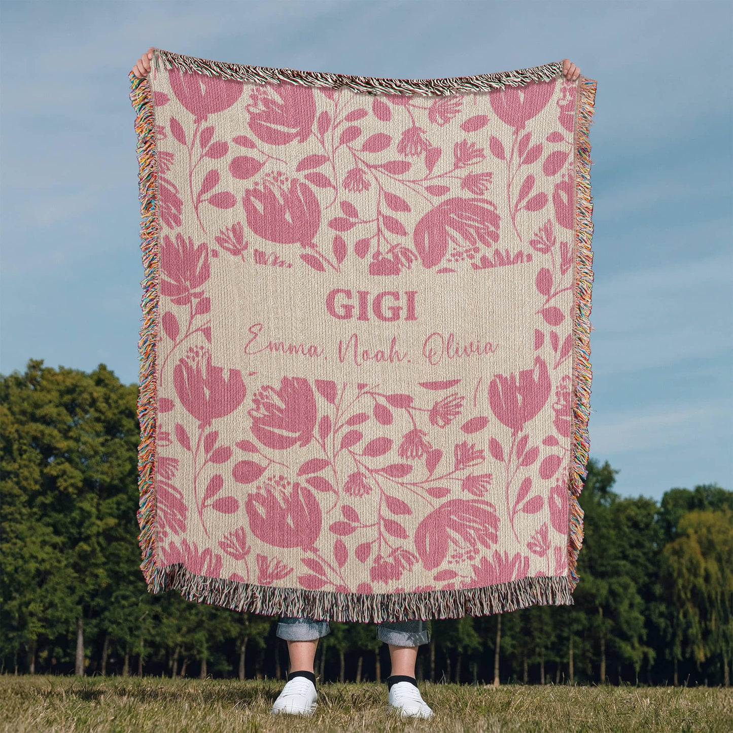 Personalized Blanket - Custom Gift for Mom, Grandma, Mimi, Abuela. Gift for her!