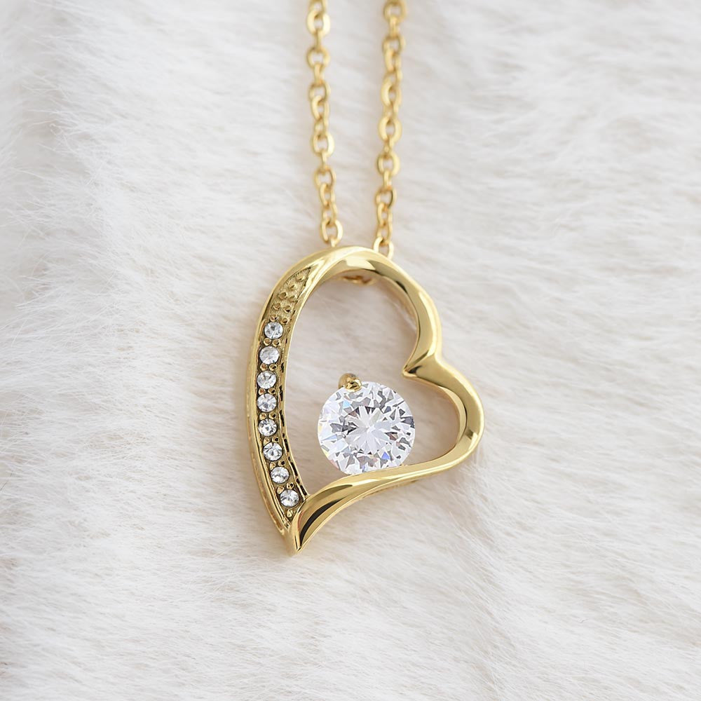 To My Beautiful Wife | Gold Forever Love Necklace + Luxury Box