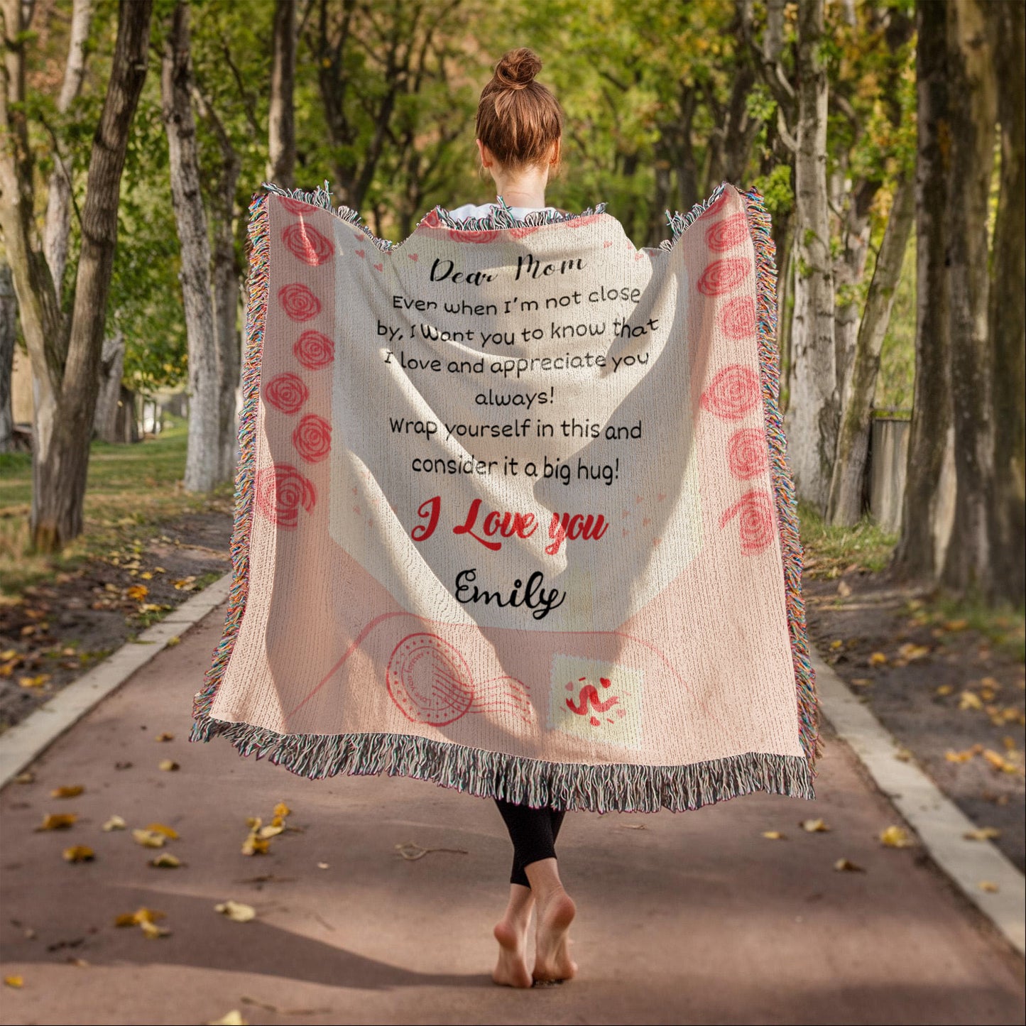 Personalized To My Mom Heirloom Woven Blanket Gift For Mother's Day | Free Shipping Special