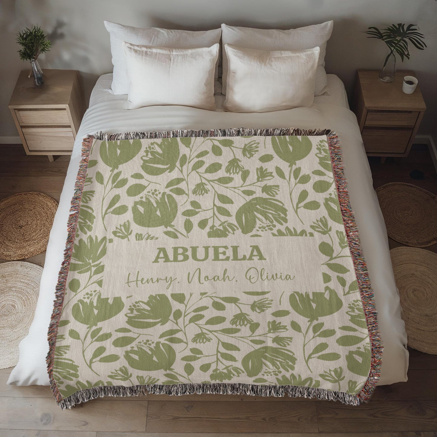 Personalized Blanket - Custom Gift for Mom, Grandma, Mimi, Abuela. Gift for her!