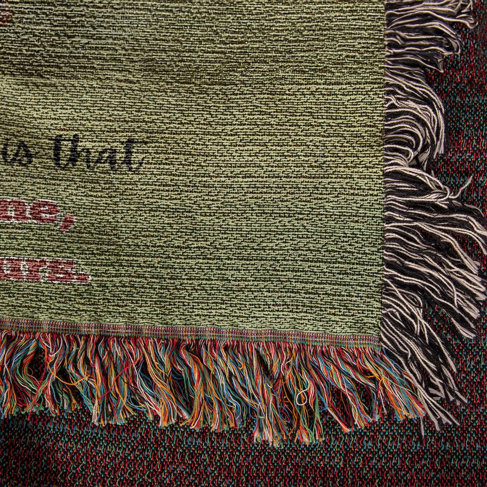 Personalized Couples Gift To My Husband To My Wife Heirloom Woven Blanket Gift for Anniversary, Birthday, Holiday