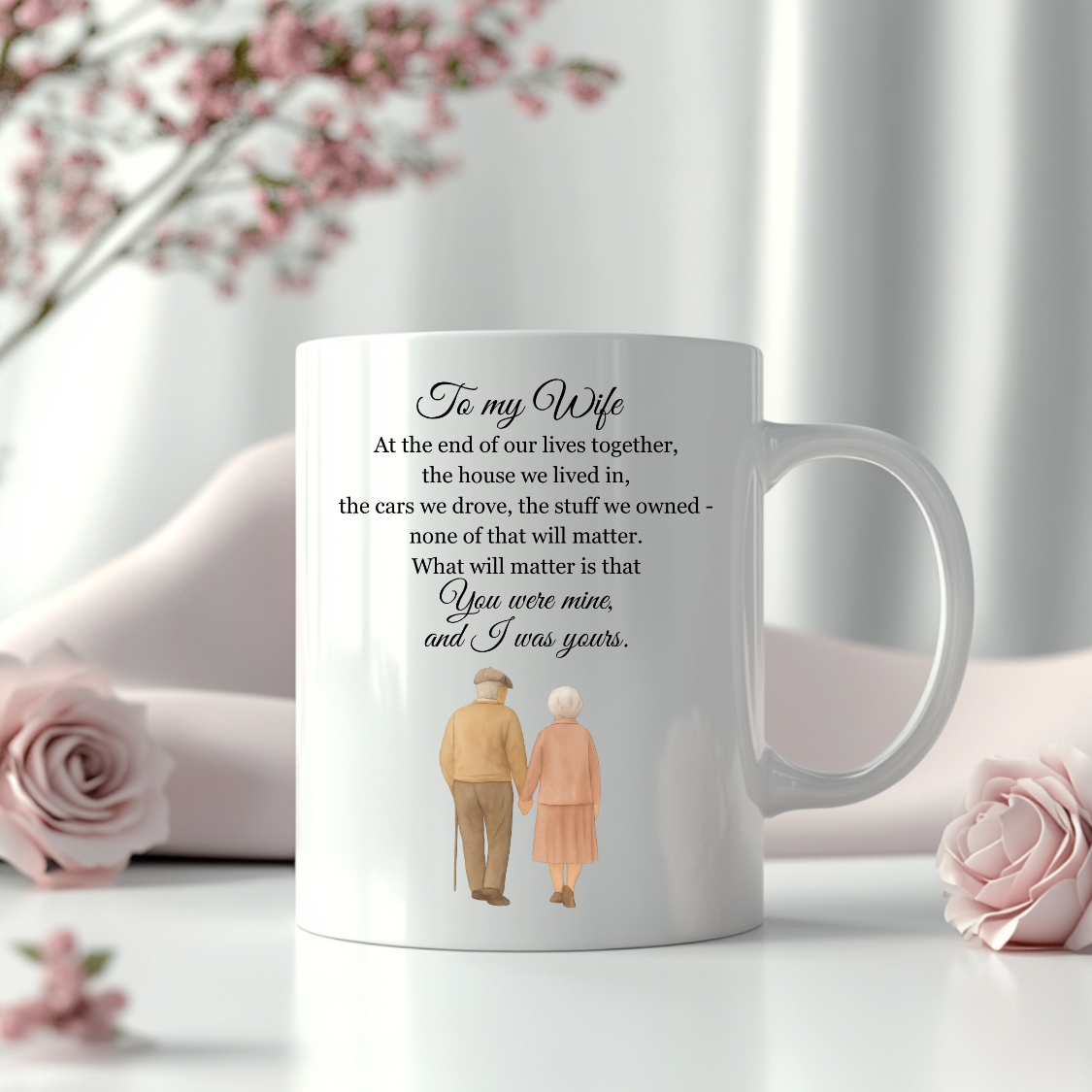 To My Wife – Mother’s Day Mug with Heartfelt Message About Lasting Love