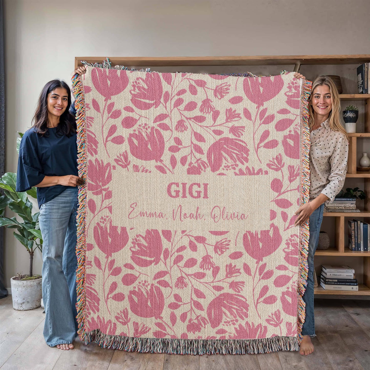 Personalized Blanket - Custom Gift for Mom, Grandma, Mimi, Abuela. Gift for her!