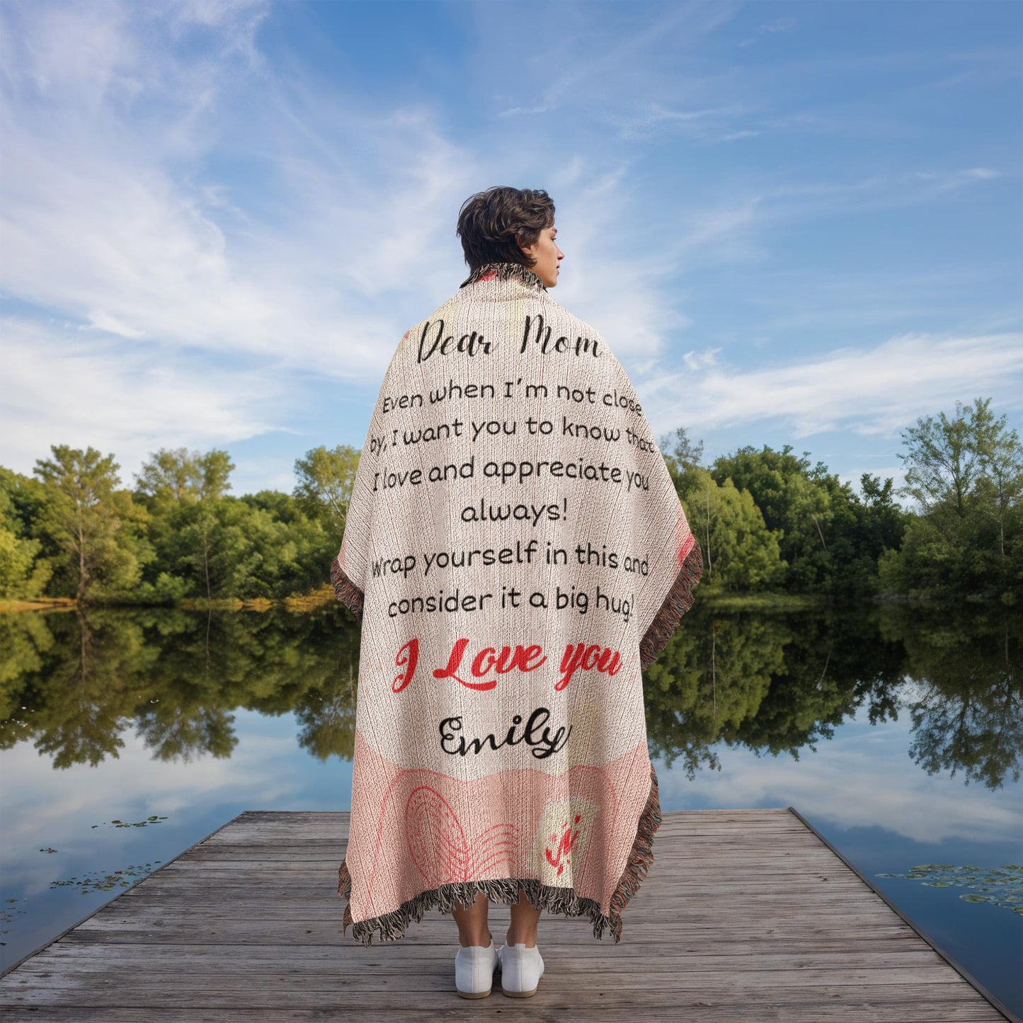 Personalized To My Mom Heirloom Woven Blanket Gift For Mother's Day | Free Shipping Special