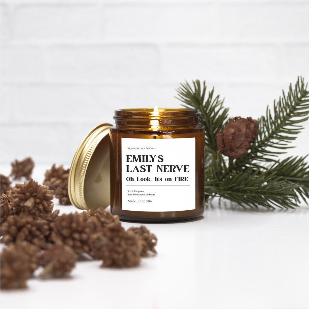 Personalized Mother's Day Candle | 4oz | Evergreen