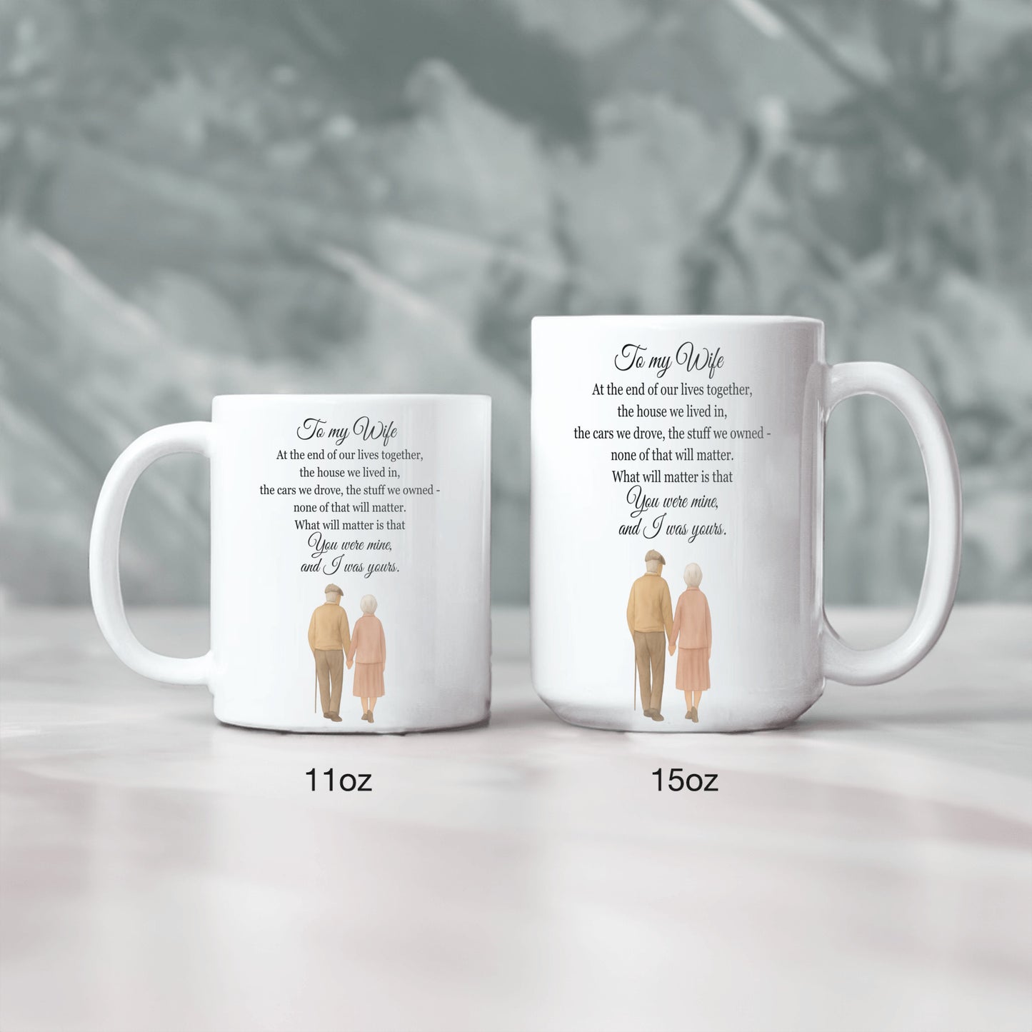 To My Wife – Mother’s Day Mug with Heartfelt Message About Lasting Love