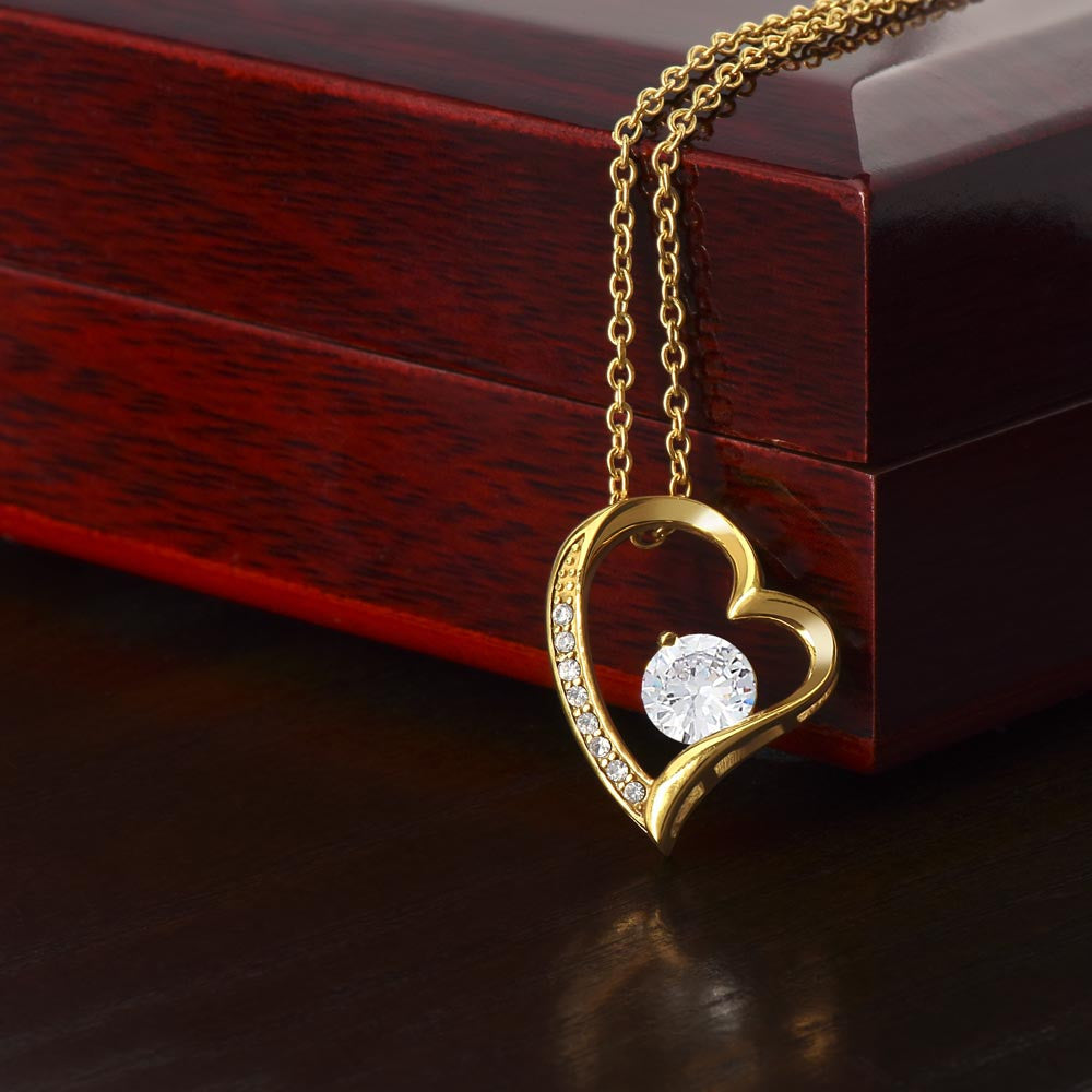 Luxury Husband to Wife Gift | Forever Love Necklace with Sentimental Message Card