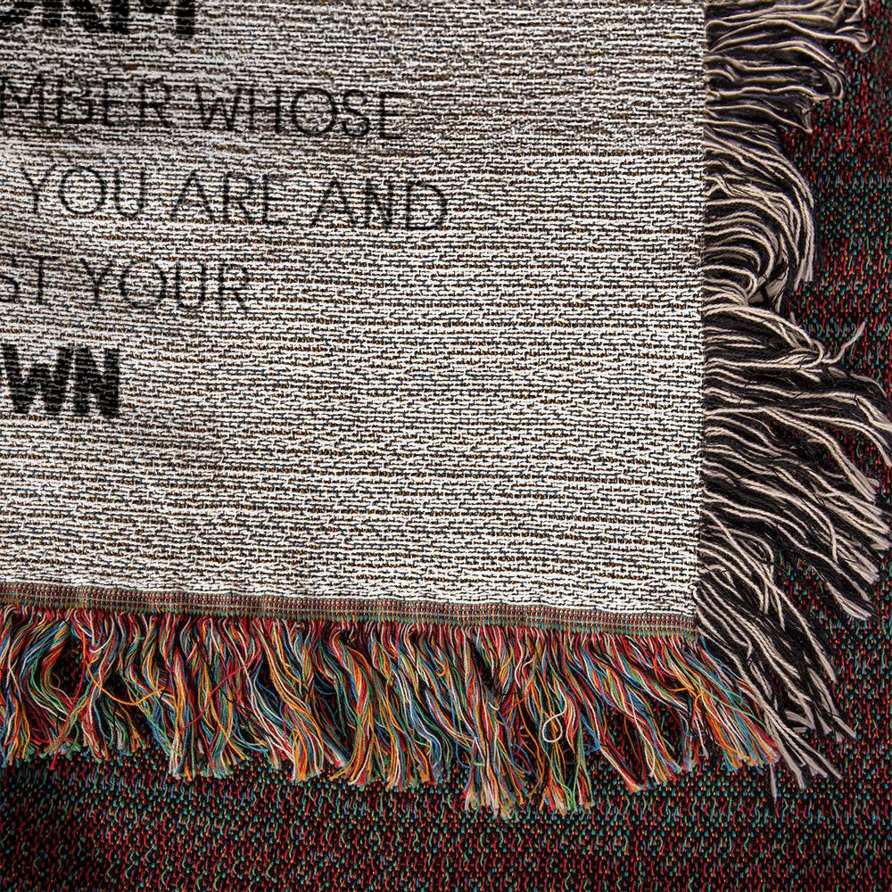 to My Badass Niece Gift Name Heirloom Woven Blanket Gift for Her Gift High quality