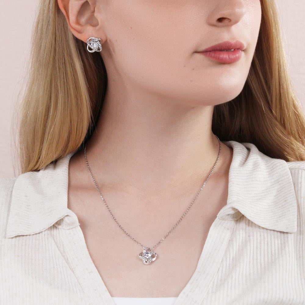 To My Soulmate Jewelry Gift Set | Bestselling Love Knot Earring & Necklace