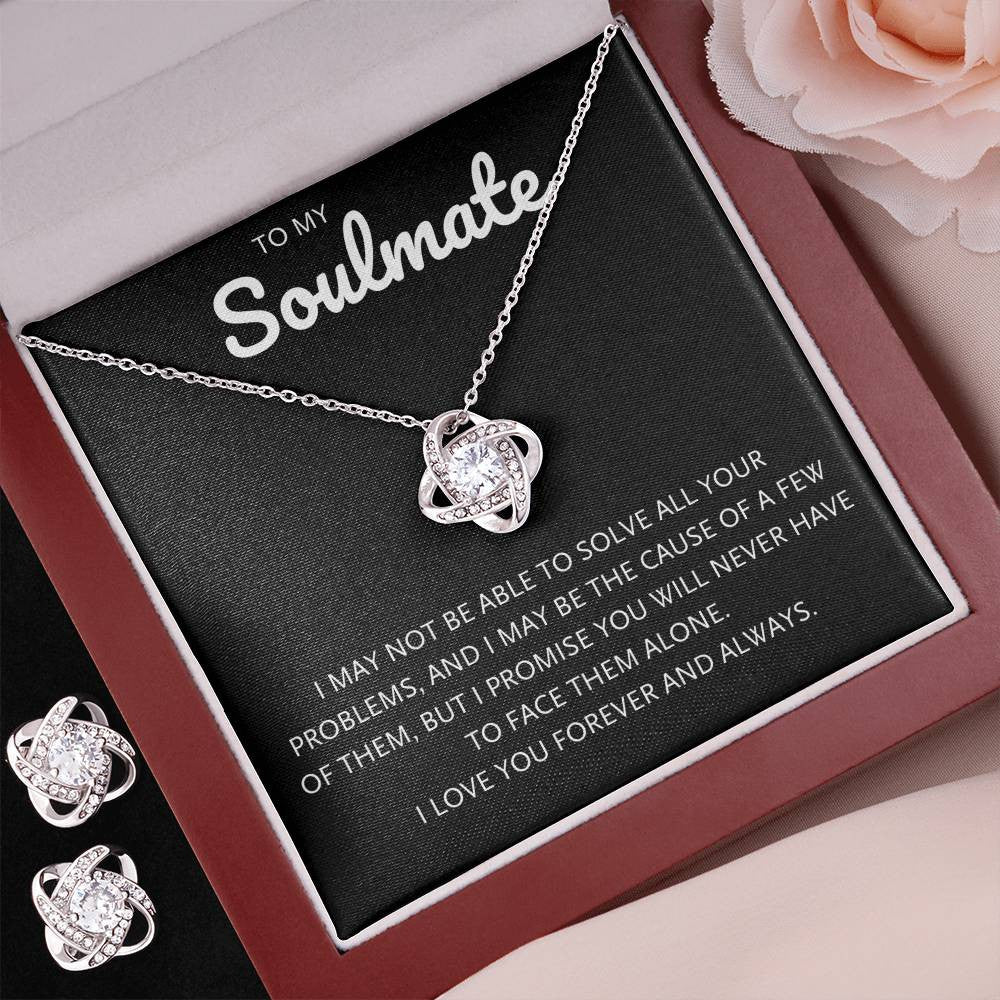 To My Soulmate Jewelry Gift Set | Bestselling Love Knot Earring & Necklace