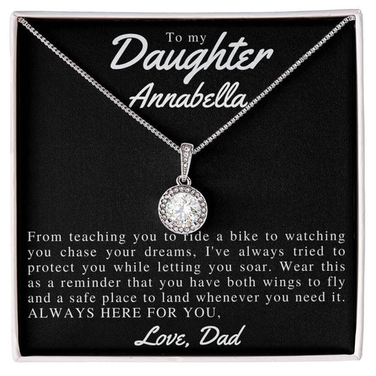 Personalized To My Beautiful Daughter Eternal Hope Necklace