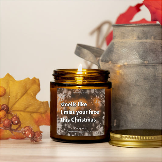 Funny Christmas Candle for Friends, Family, Long Distance Couple, Retiring Coworker, Boss | gluten-free, toxin-free, paraben-free, phthalate-free, and comes from renewable sources